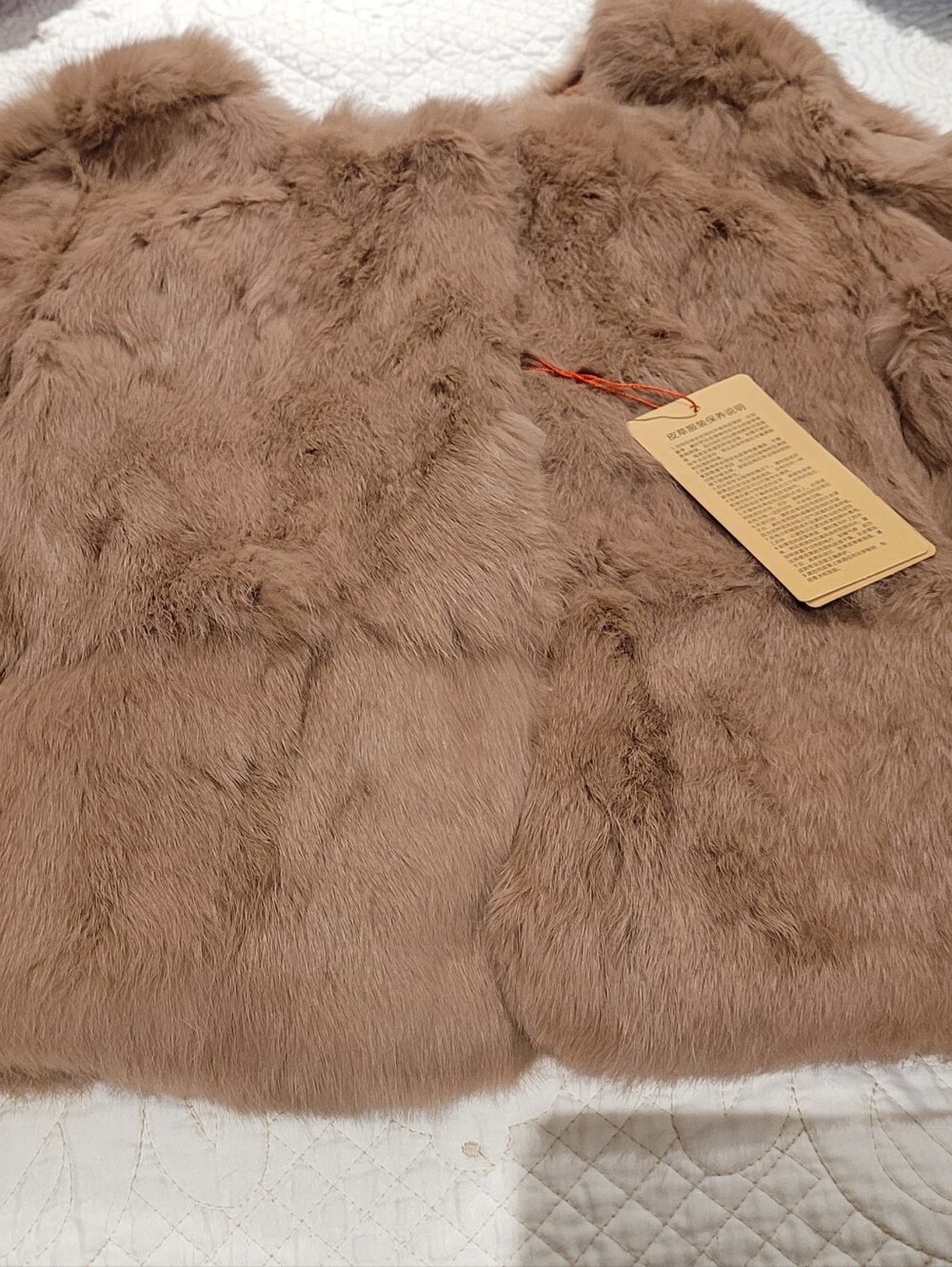 Genuine Rabbit Fur Short Cardigan - Picture 3 of 7